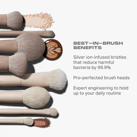 Oat Latte 5-Piece Face & Eye Brush Set